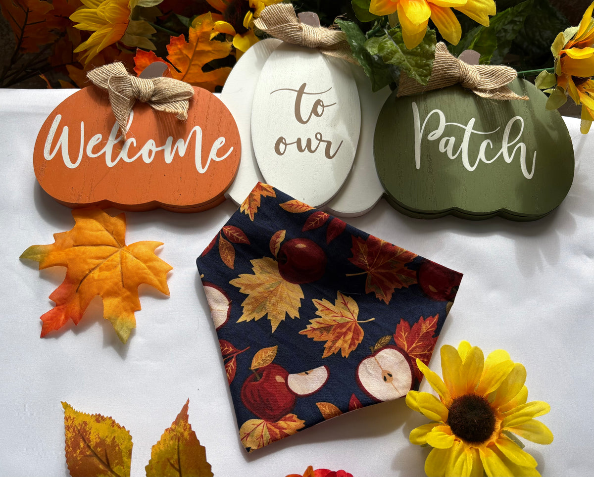 Apples and leaves